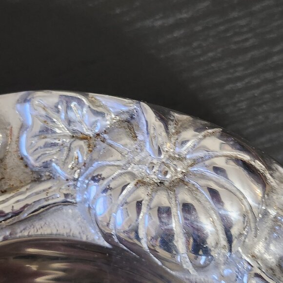 Holland Boone Polished Pewter 8 Inch Round 3D Relief Pumpkin Bowl - Picture 3 of 10